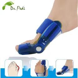 Dr Педи пальцы уход большой палец ноги большой палец Пальцы Сепаратор вальгусной aligner пальцы Поддержка синий