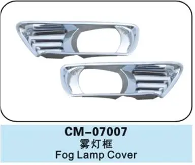 

2pcs For Toyota CAMRY 2007-2011 XV40 Car body head front fog light lamp frame stick styling ABS Chrome cover trim panel