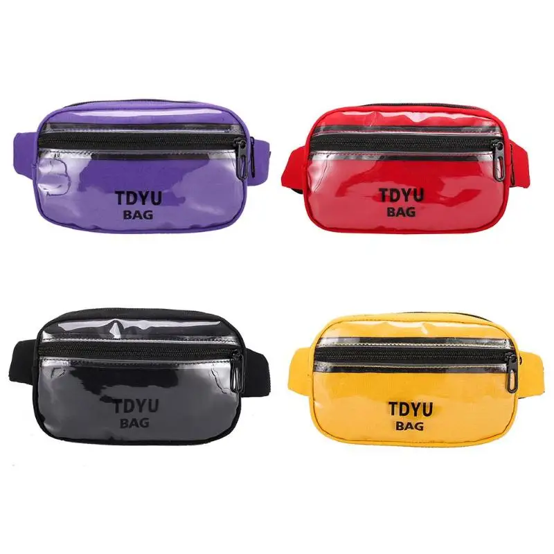 

Hip Hop Letter Print Shoulder Unisex Waist Fanny Packs Small Chest Bags