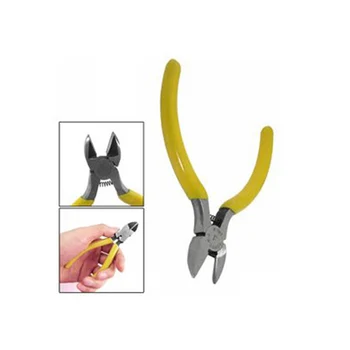 

5x Feibao Professional tools Wire Cutter Plier Yellow 4.5 Inch 125 Mm
