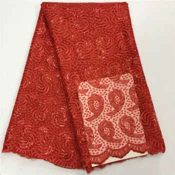 

New Arrival High Quality African French net Lace Fabric Embroidery Organza Lace trim Nigerian wedding For Big Occasion dresses