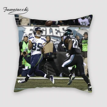 

Fuwatacchi NFL Touchdown Cover Plush Soft Cute Throw Pillow Cover Decorative Sofa Quarterback Sack Pillow Case Pillowcase