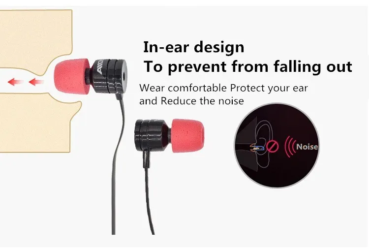 ANJIRUI-Memory Foam Eartips para fones de ouvido