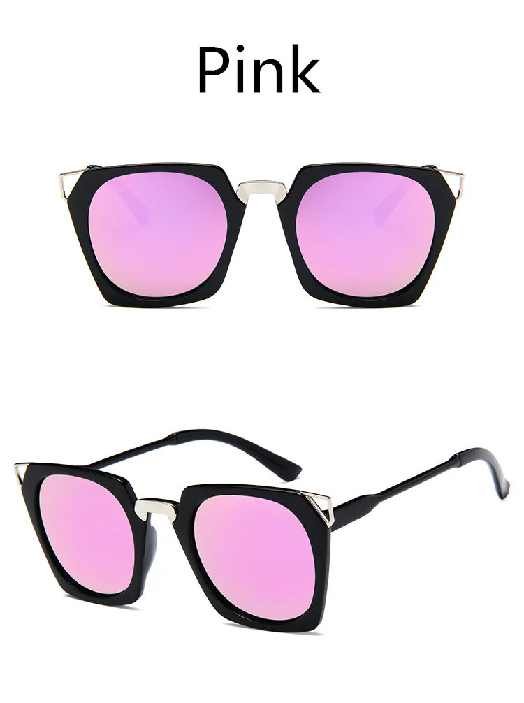 ASUOP2018 new retro cat eye ladies sunglasses luxury brand square men black fashion glasses UV400 large box personality colorful goggles (3)