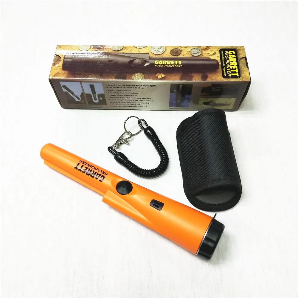 Meilleur Nouvelle arrivée amélioré Orange Sensible Détecteur de Métaux Garrett Pro Pointer Pinpointing Hand Held Metal Detector avec Bracelet