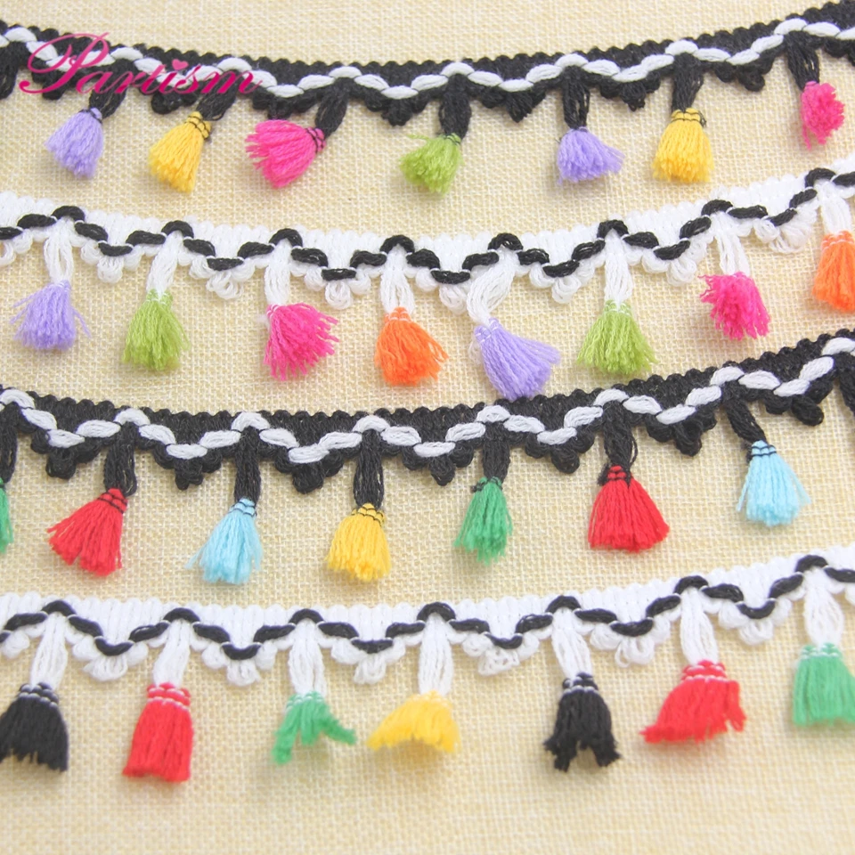 5Yard 43MM DIY Polyester Tassel Fringe Ribbon Lace Trim Ribbons For