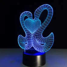 3D USB ночник видео освещение светодиодный прикроватный светильник инновационный для родителей комнаты лампе глициседная пластина Veilleuses Pour Enfants Lampara