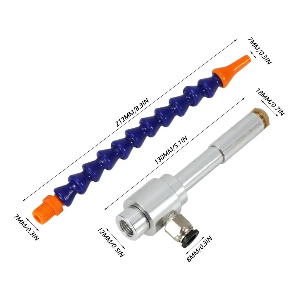 130 мм вихревой Холодный Воздушный пистолет сухого охлаждения воздуха машина с гибкой трубкой для охлаждения процесса