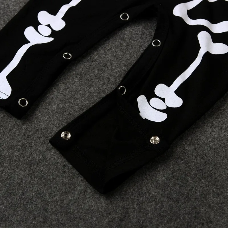 Kids Halloween Rompers Long sleeve Skeleton pattern Baby Boys Girls Jumpsuit Clothes Outfit Costume for Halloween Cosplay (8)