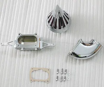 

Motorcycle Chrome Spike Air Cleaner Kits Intake Filter For Yamaha Warrior 2002 - 2009 Moto