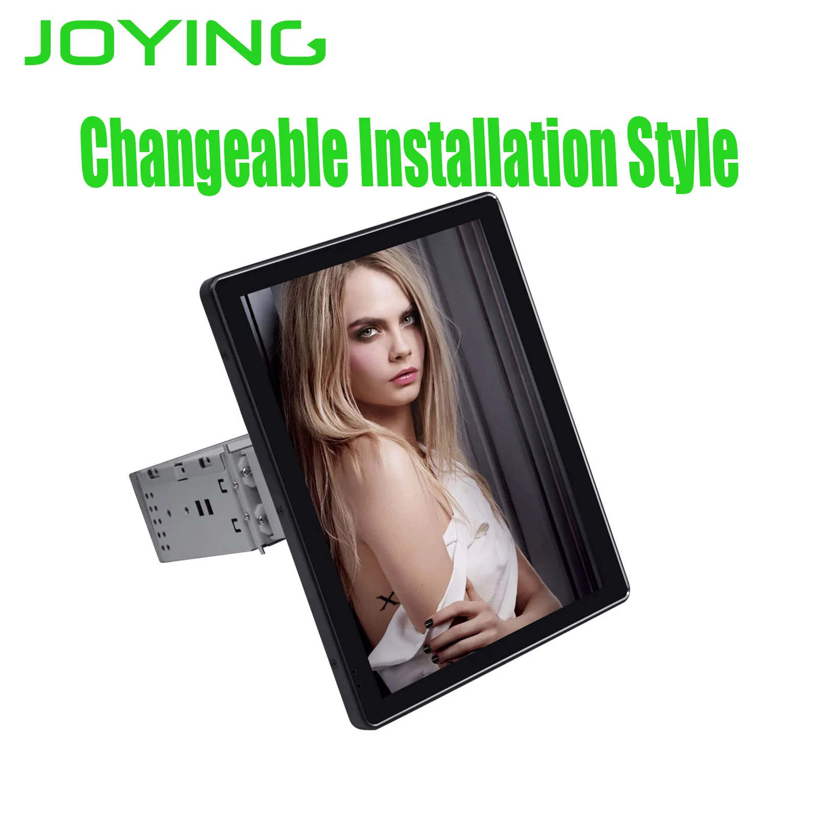 Top 9.7"Android Car Radio Stereo Single Din Universal Head Unit GPS Multimedia Player Built-in 4G DSP Changeable Installation Style 1