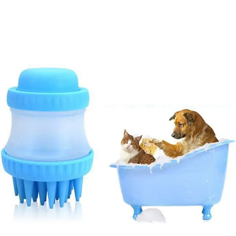 

2018 Newomfortable Pet Products Dog Cat Bath Brush Comb Rubber Glove Fur Grooming Massage Device Hair Shedding Trimming Brush