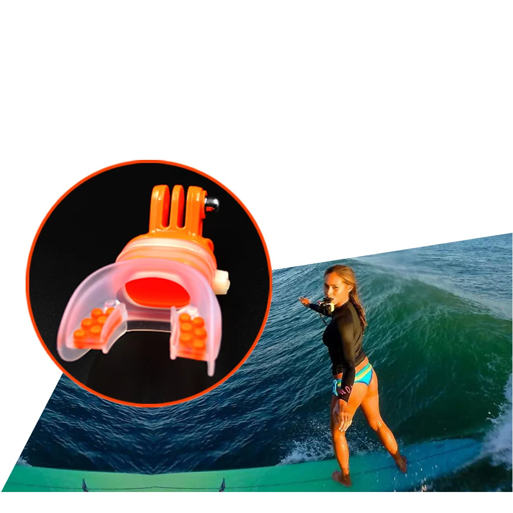 Катание под водой поддержка аксессуары для спортивной камеры крепление манекен Укус Рот держатель сёрфинга стрельба силиконовый для Gopro Hero 7