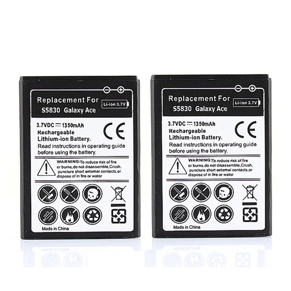 2x EB494358VU Phone Backup Battery 1350mah Batteries for Samsung Galaxy
