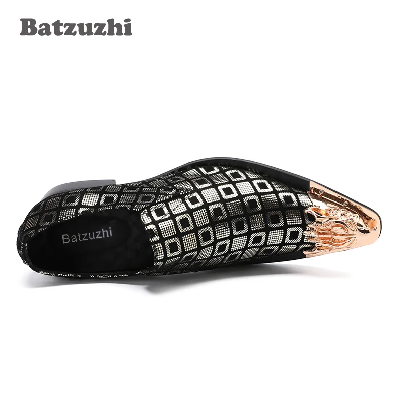 Batzuzhi/итальянская брендовая мужская обувь Zapatos Hombre кожаные модельные туфли с