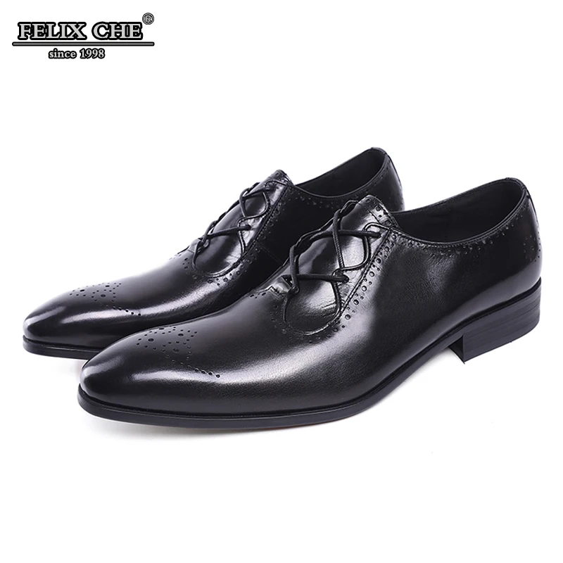 

FELIX CHU-LUXURY MODERN GENTLEMEN GENUINE LEATHER LACE-UP MEDALLION BROGUE SHOES MEN FORMAL HEELS MEN WEDDING SHOES SUMMER SHOES