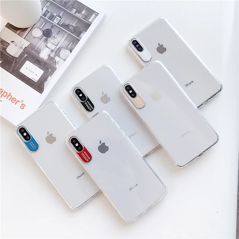 WTSZKL креативный Прозрачный чехол для телефона iPhone XS Max X Простой Мягкий