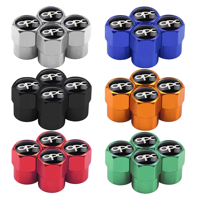 

5Pcs/Pack 3D OPC Metal OPC Logo Wheel Tire Valves Tyre Stem Air Caps Airtight Cover For Opel Zafira Astra Vectra Car Styling