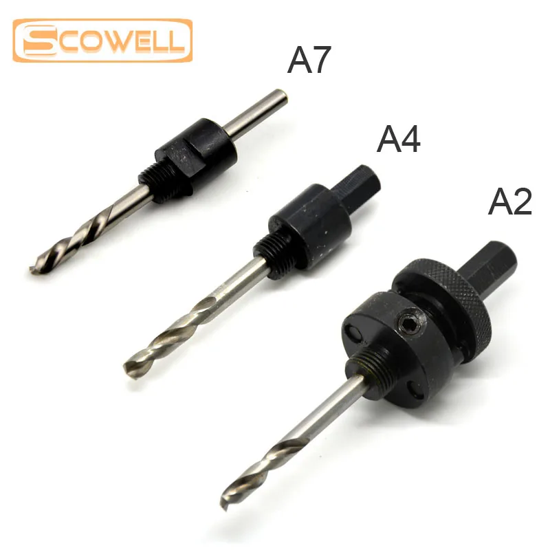30 OFF Holesaws Arbor2 with 6.35mm pilot drill bit 11mm Hex shank arbor for holesaw 31mm 220mm
