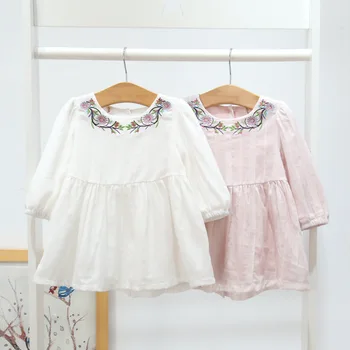 

Baby Girl Dress 2018 Spring Autumn Infant Girls Clothes Fashion Princess Dress Newborns Birthday Party Dresses for Girls DQ758