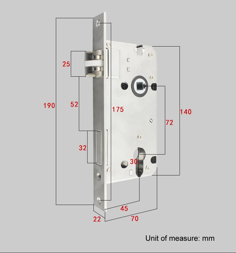 7245 mute, корпус замка подшипника, Длина 190, тяжелая пружина, Домашний Деревянный дверь, аксессуары для замка, замок-сплит