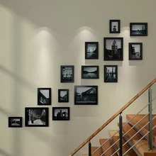 

2018 Direct Selling Limited Molduras Photo Frames Set For Wall Art Decor Set Floor Diy Wooden Frame Set Multi-frame For Home