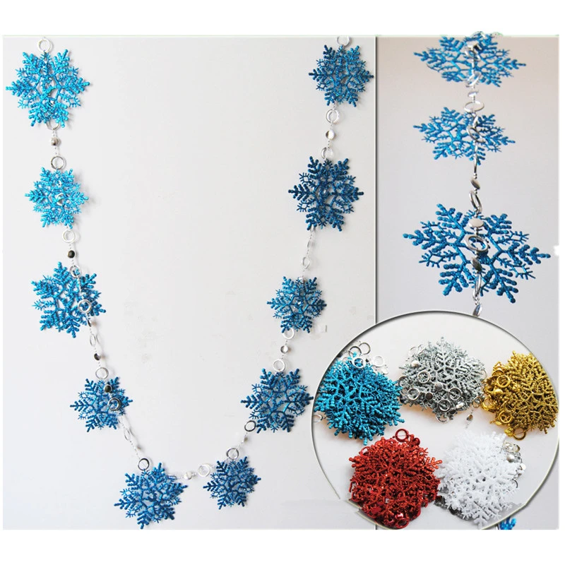 2m pack party supplies 10pcs silver snowflake curtain tiffany christmas china