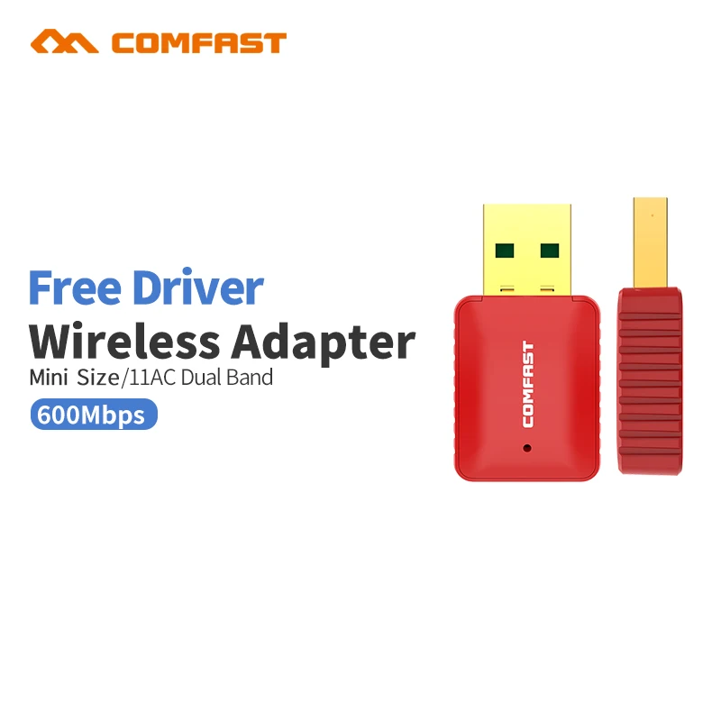 Comfast CF-925A Бесплатная драйвер Dual Band 5 ГГц USB беспроводной Wi-Fi адаптер М 600 м 802.11ac ethernet адаптер сетевой карты Wi-Fi приемник