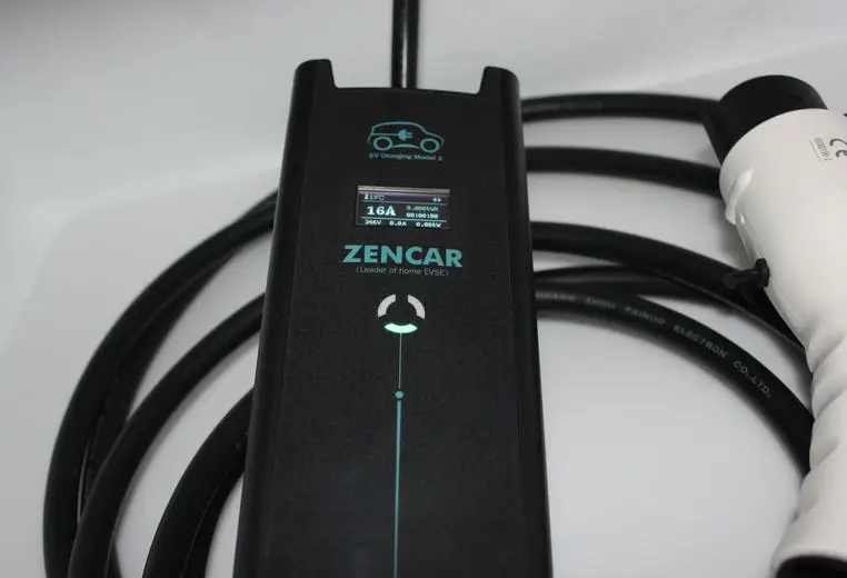 SAE J1772 EV зарядное устройство CEE 3 шпильки Тип вилки 1 регулируемый EVES 8A 10A 16A 5 м черный кабель для дома домашняя Зарядка для электромобиля