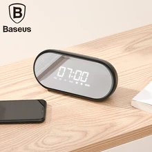 Baseus высококачественный Bluetooth динамик с функцией будильника басовый звук портативный музыкальный плеер беспроводной динамик кольцевая лампа