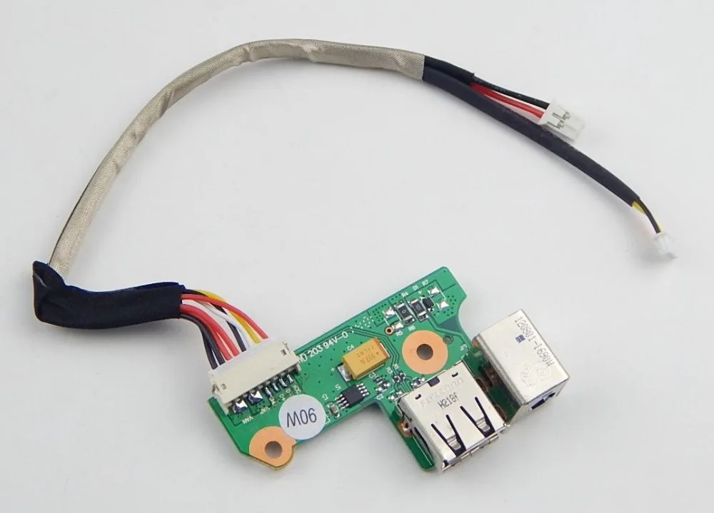 ShineBear WZSM DC Power Jack with Cable USB Port Board 90W for HP Pavilion DV6000 Laptop Cable Length: Other ShineBear WZSM DC Power Jack with Cable USB Port Board 90W for HP Pavilion DV6000 Laptop Cable Length: Other