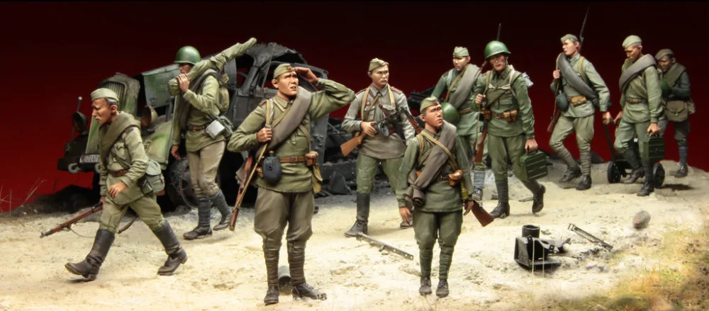 

1:35 scale resin model kit resin figure model soldier A3100 big set 10 figures