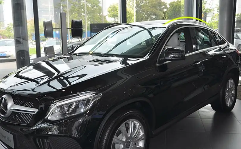 الفضة اللون سبائك الألومنيوم سبائك الألومنيوم الجانب السكك الحديدية بار حامل سقفي ل GLE Sport Coupe