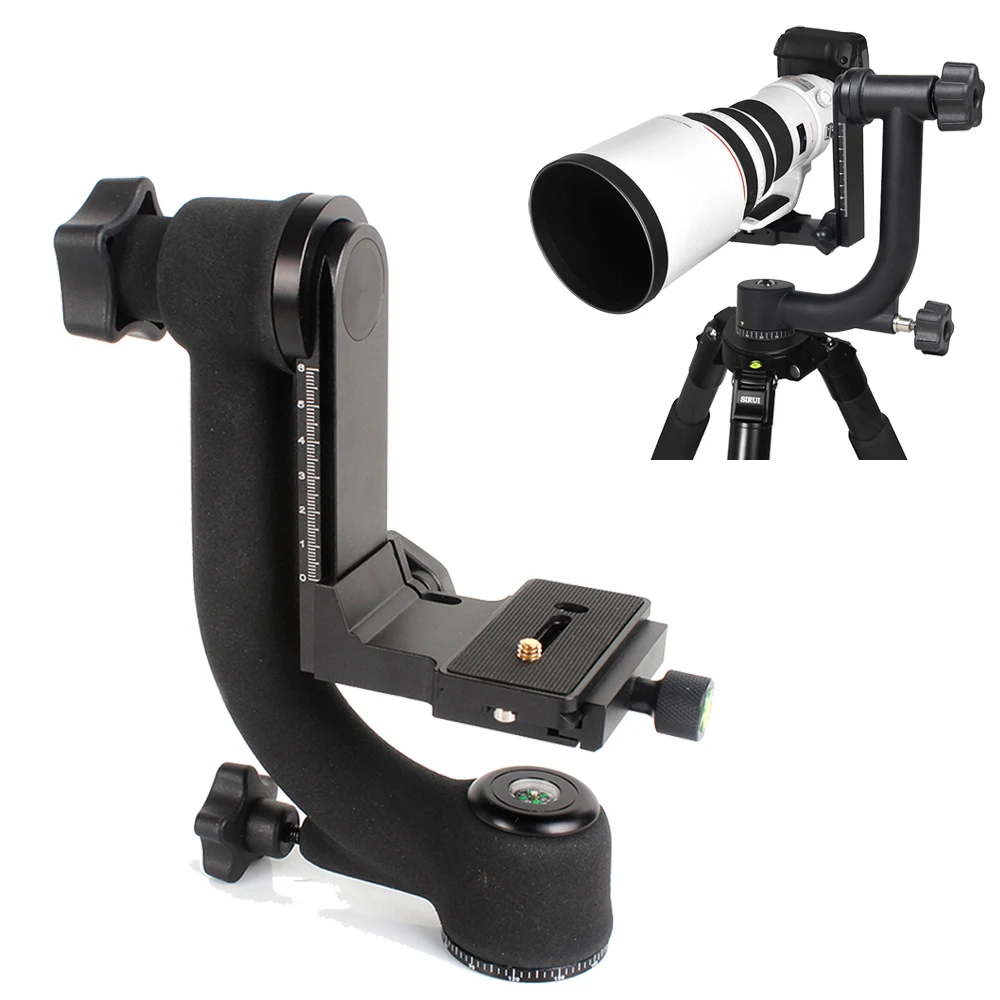 Professional 360 Degree Panoramic Gimbal Tripod Ball Head 1/4" Screw w