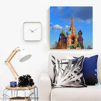 

Russian Church Landscape Picture Paint By Numbers Hot Air Balloon DIY Number Painting Coloring by Numbers Home Decorations Gift