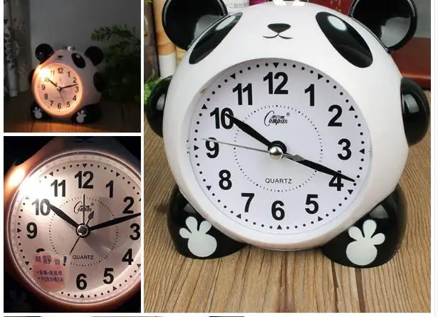 Najtaniej Rysunek przedstawiający pandę alarm zegar podświetlany nocny dzwonek elektroniczny 16 polifoniczne muzyka super cichy alarm z funkcją drzemki zegary