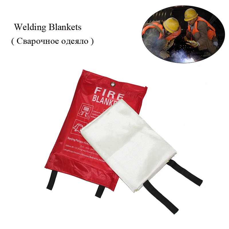 

Welding Blankets Heavy Duty High Temperature Carbon Fiber Protective Emergency2.0x2.0m Blanket Fireproof with Various Sizes