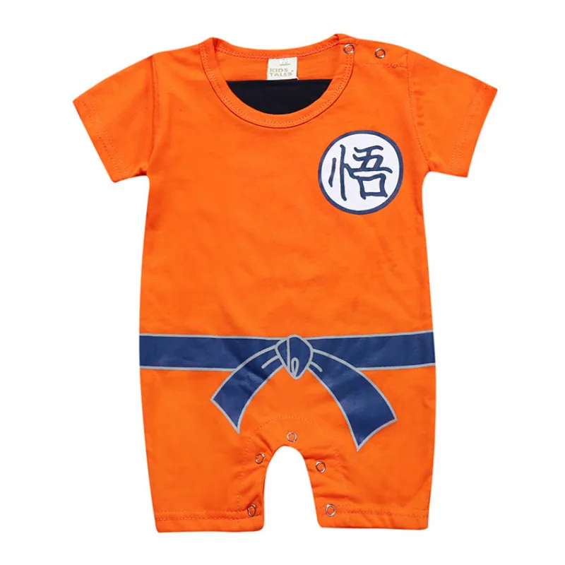 Детский комбинезон для новорожденного мальчика с драконом, одежда для сына Гоку, Комбинезоны из хлопка, костюмы на Хэллоуин, одежда для маленьких девочек - Цвет: Short sleeve 3