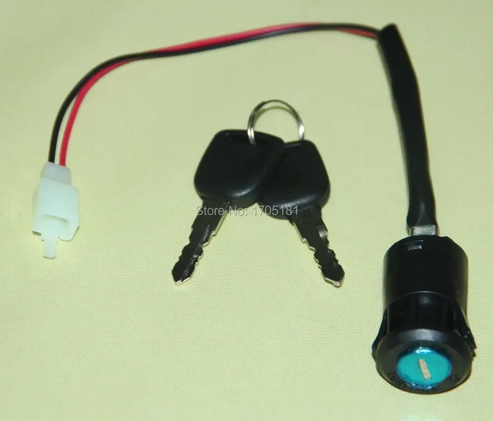 

Key Ignition Switch Lock ON/OFF for Electric Scooters Bicycle Dirt Bike Moped 2 Wire