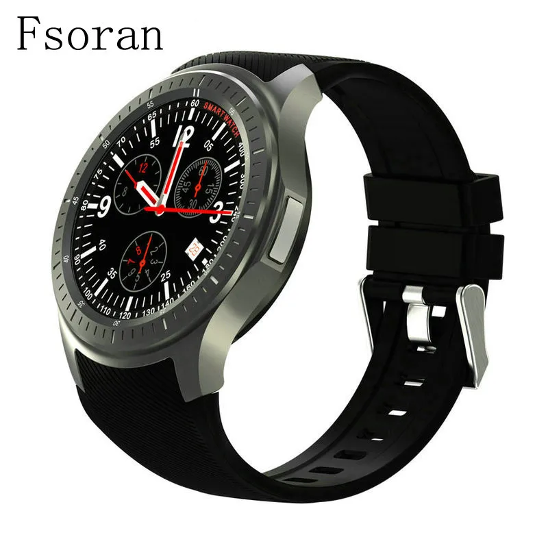 

Fsoran DM368 Smart MTK6580 Quad Core Watch With SIM Card 3G WiFi GPS Bluetooth Heart Rate Monitor Android SmartWatch