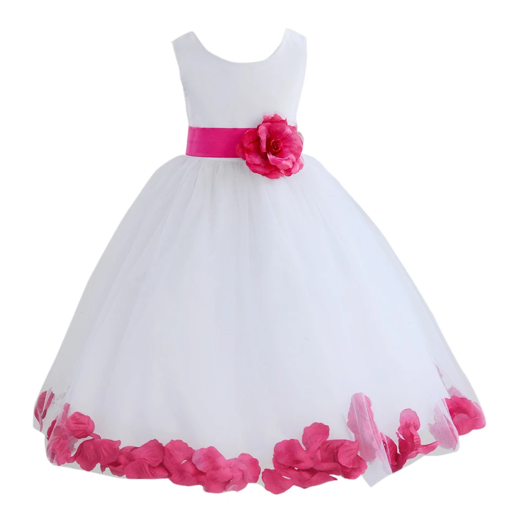 Платье принцессы для девочек с цветочным рисунком летнее платье-пачка одежда для свадьбы, дня рождения платья с бантом для маленьких