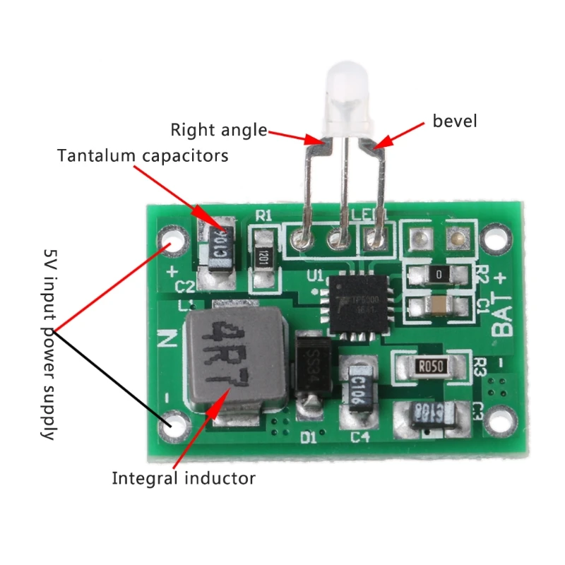 TP5000 3,6 v/4,2 v 2A зарядная плата 3,7 v литиевая 3,2 v LiFePO4 Зарядка батареи# Sep.08