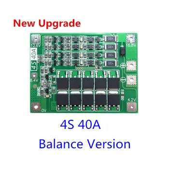 Upgrade 4S 40A Li-ion Lithium Battery 18650 Charger PCB BMS Protection Board with Balance For Drill Motor 14.8V 16.8V Lipo Cell