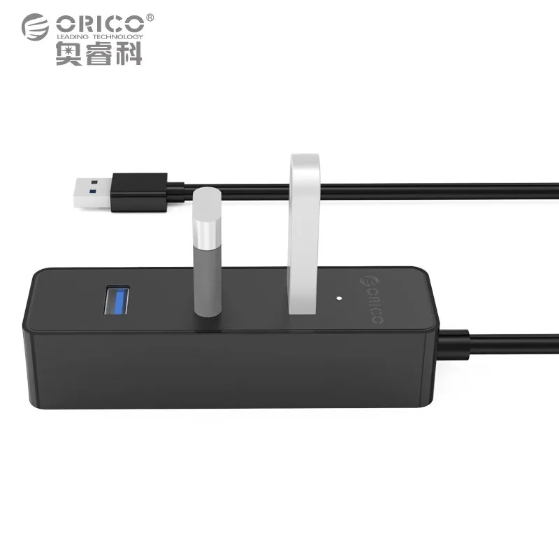 ORICO W5PH4-U3 USB 3,0 4 порта концентратор 5 Гбит/с высокая скорость для ноутбука компьютера телефона планшета ультрабук с чипсетами черный/белый