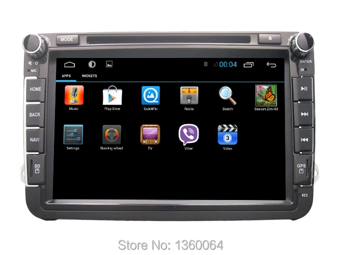 Discount Quad Core Android 7.1 Car DVD GPS Radio For VW Volkswagen POLO PASSAT CC JETTA TIGUAN TOURAN Bora GOLF 5+External MIC 2
