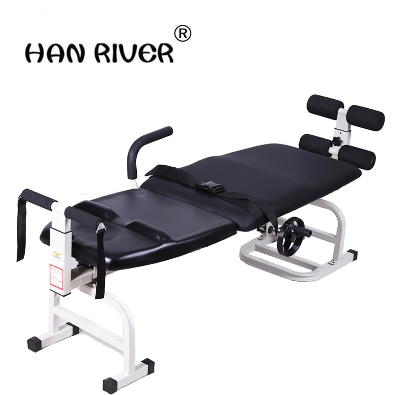 Ease back pain with lumbar tractor neck lumbar traction bed body