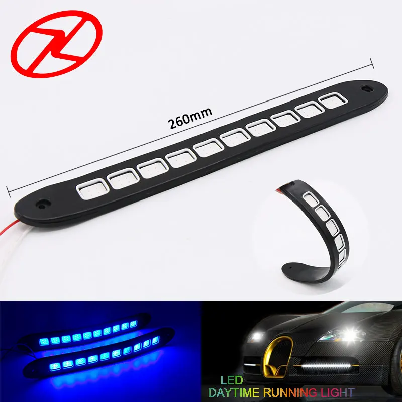 Universal Cars Auto Flexible Blue Led Daytime Running