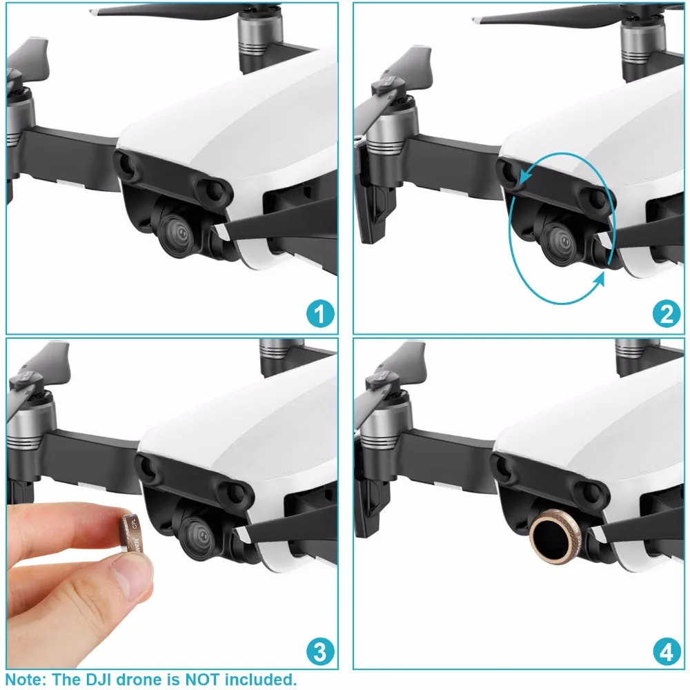 Neewer 6 шт. полный фильтр для объектива (UV CPL ND/PL) комплект DJI Mavic Air|Фотофильтры