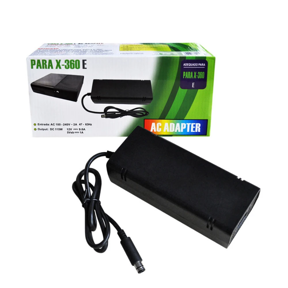 США Plug AC 100-240 В 2A адаптер зарядное устройство Шнур питания для Xbox 360E кирпичная консоль