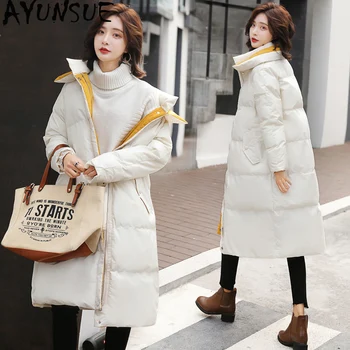 

AYUNSUE Winter Jacket Women Korean Fashion Parka Long Coat Down Cotton Padded Jackets Parkas Abrigos Mujer Invierno 2020 KJ2632